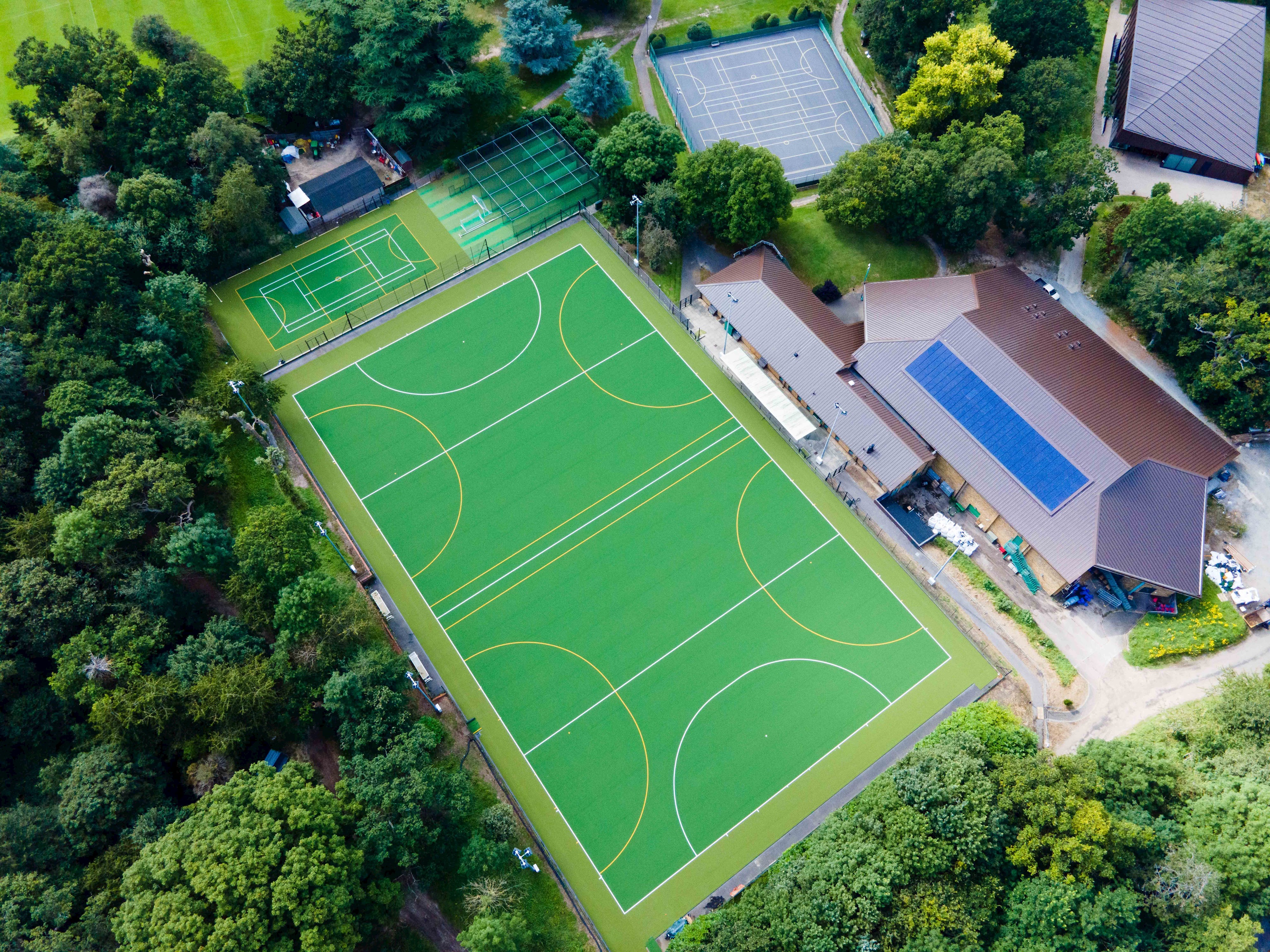 Overhead shot of Freemen's Award-winning sport facilities